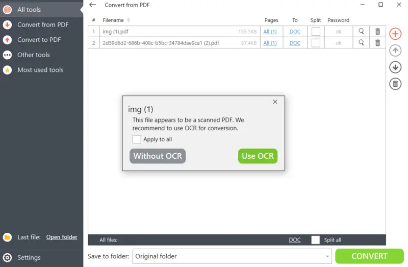 JPG to PDF to DOC